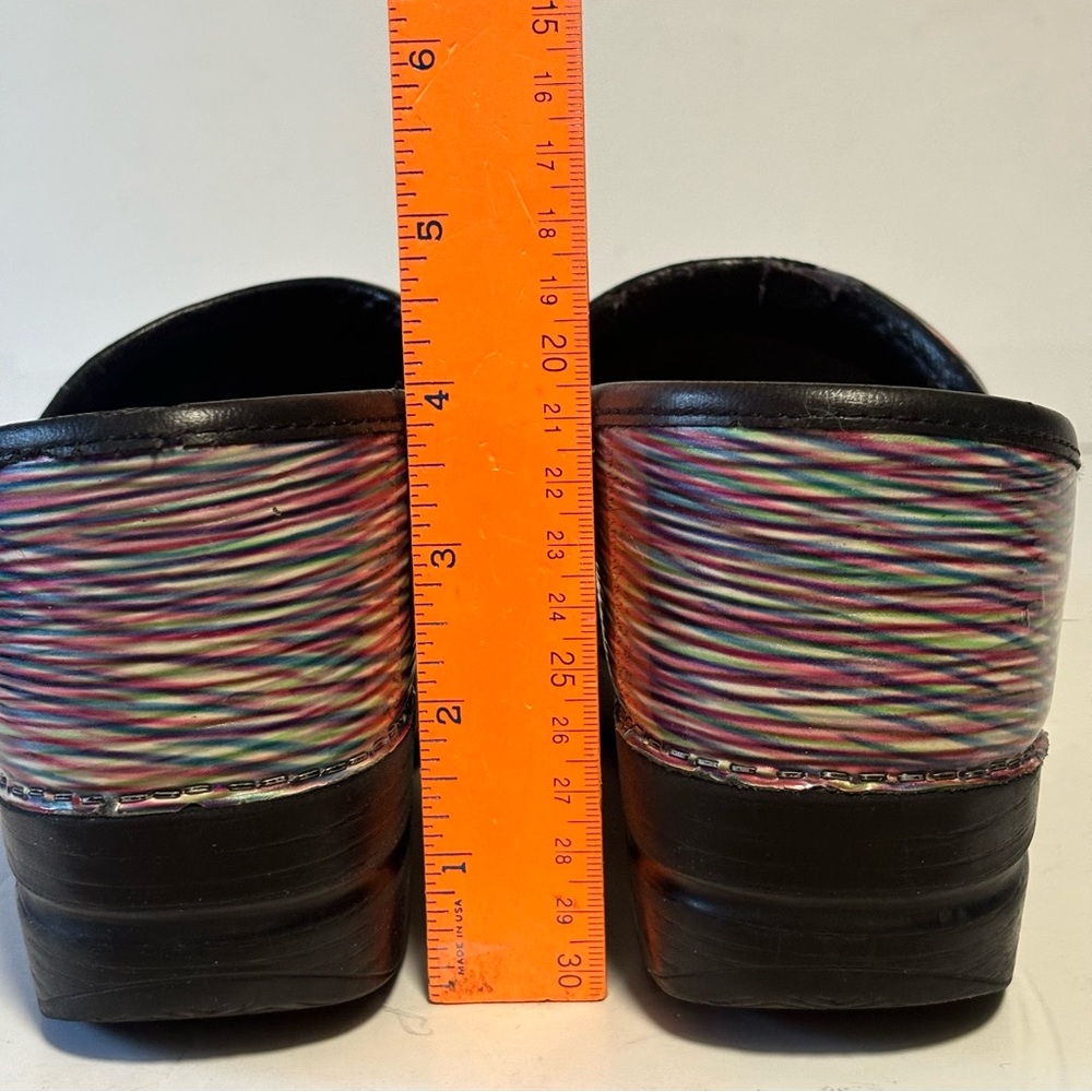 Dansko 39 Professional Style Stripe Clog Shoe Mul… - image 3